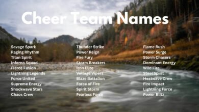 Cheer Team Names