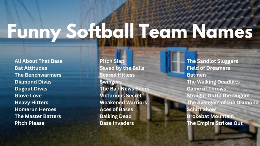 Funny Softball Team Names
