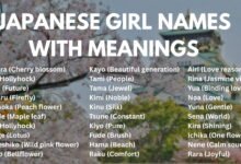 Japanese Girl Names with Meanings