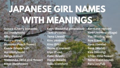 Japanese Girl Names with Meanings