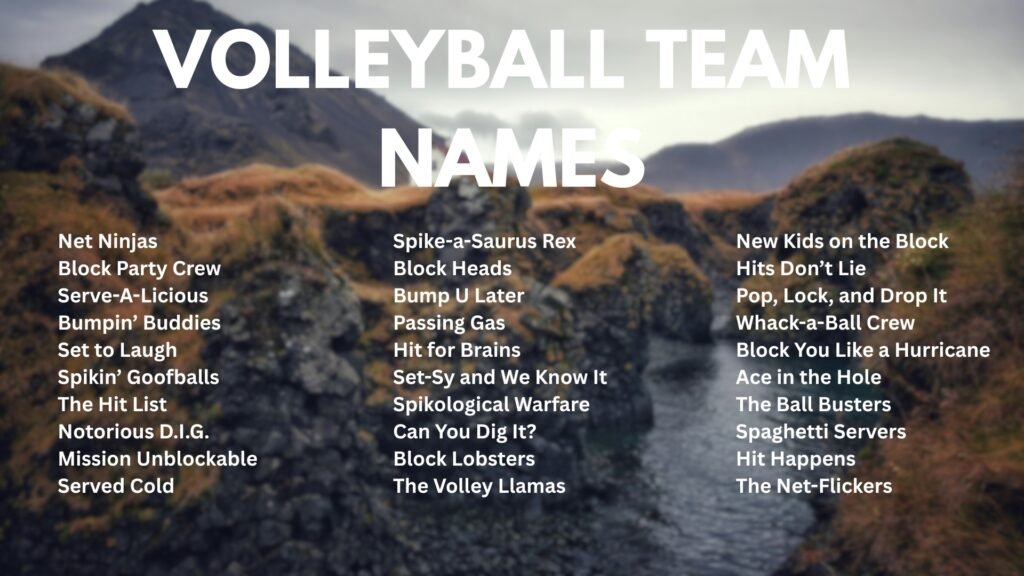 volleyball team names