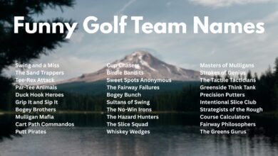 180+ Funny Golf Team Names