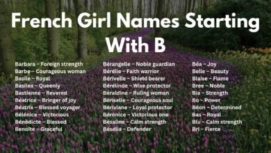 French Girl Names Starting With B