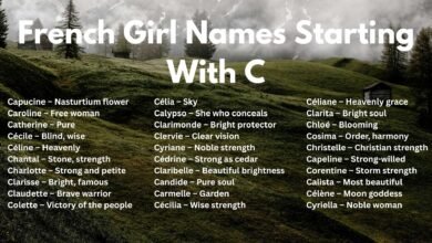 French Girl Names Starting With C