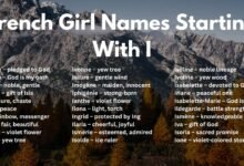French Girl Names Starting With I