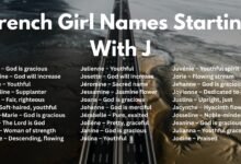 French Girl Names Starting With J