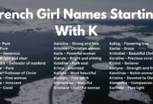 French Girl Names Starting With K