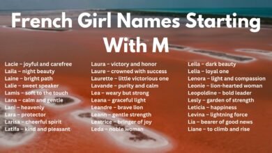 French Girl Names Starting With M