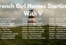 French Girl Names Starting With V